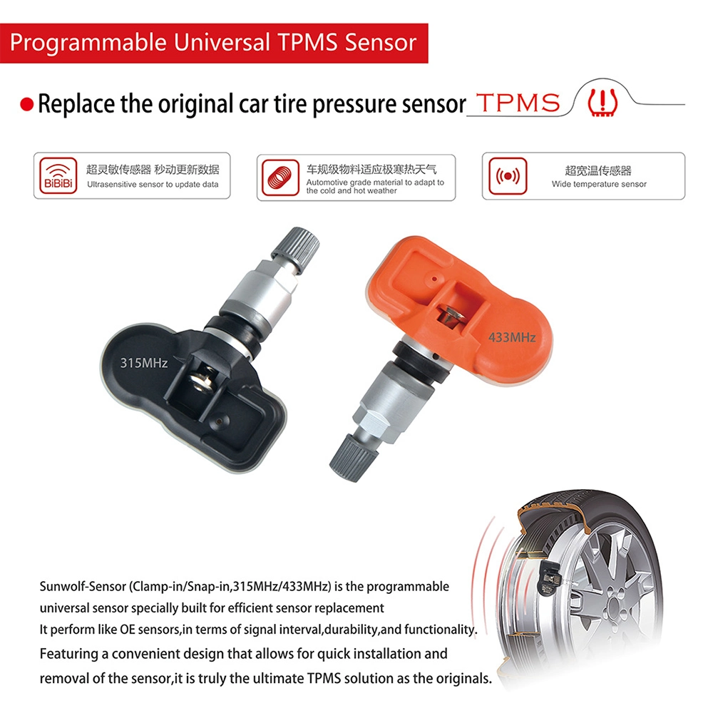 TPMS Wireless Sensors Car Tire Pressure Monitoring System TPMS