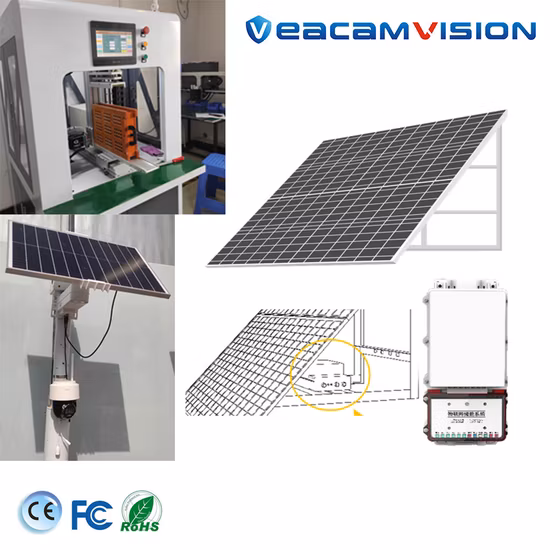 2,4 GHz WiFi Casa Externa 2 MP Câmera CCTV Sistema de Monitoramento Solar